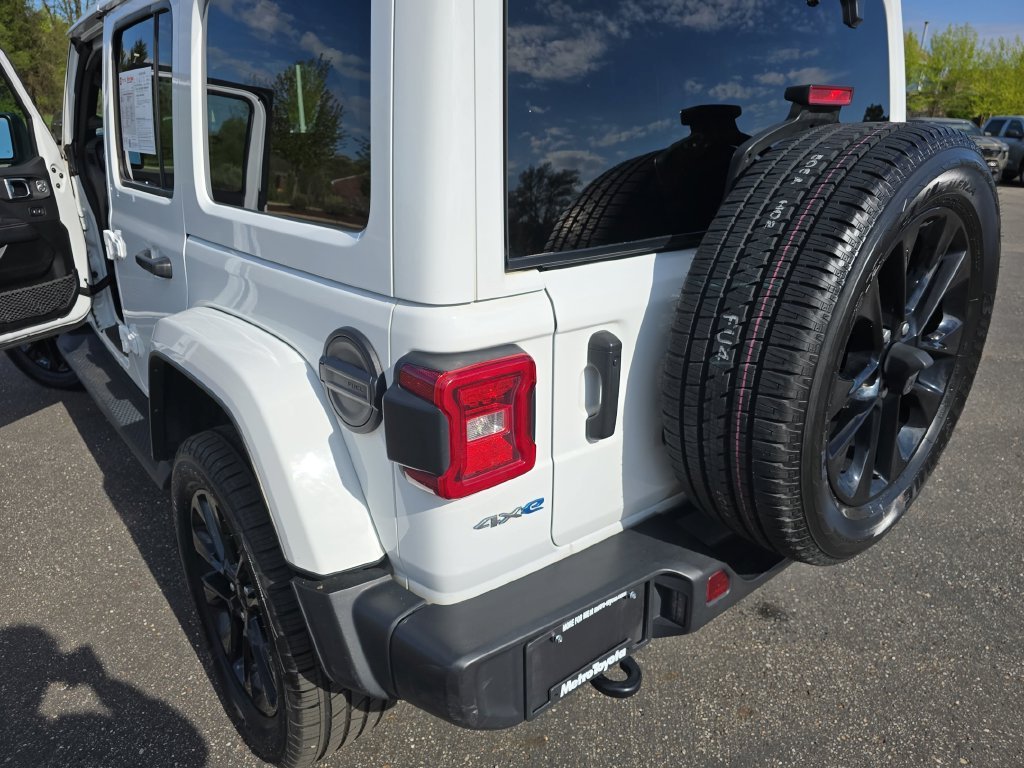 Used 2021 White Jeep Unlimited Sahara 4xe image 34