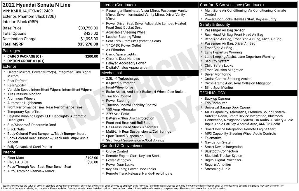 Used 2022 Black Hyundai N Line image 10