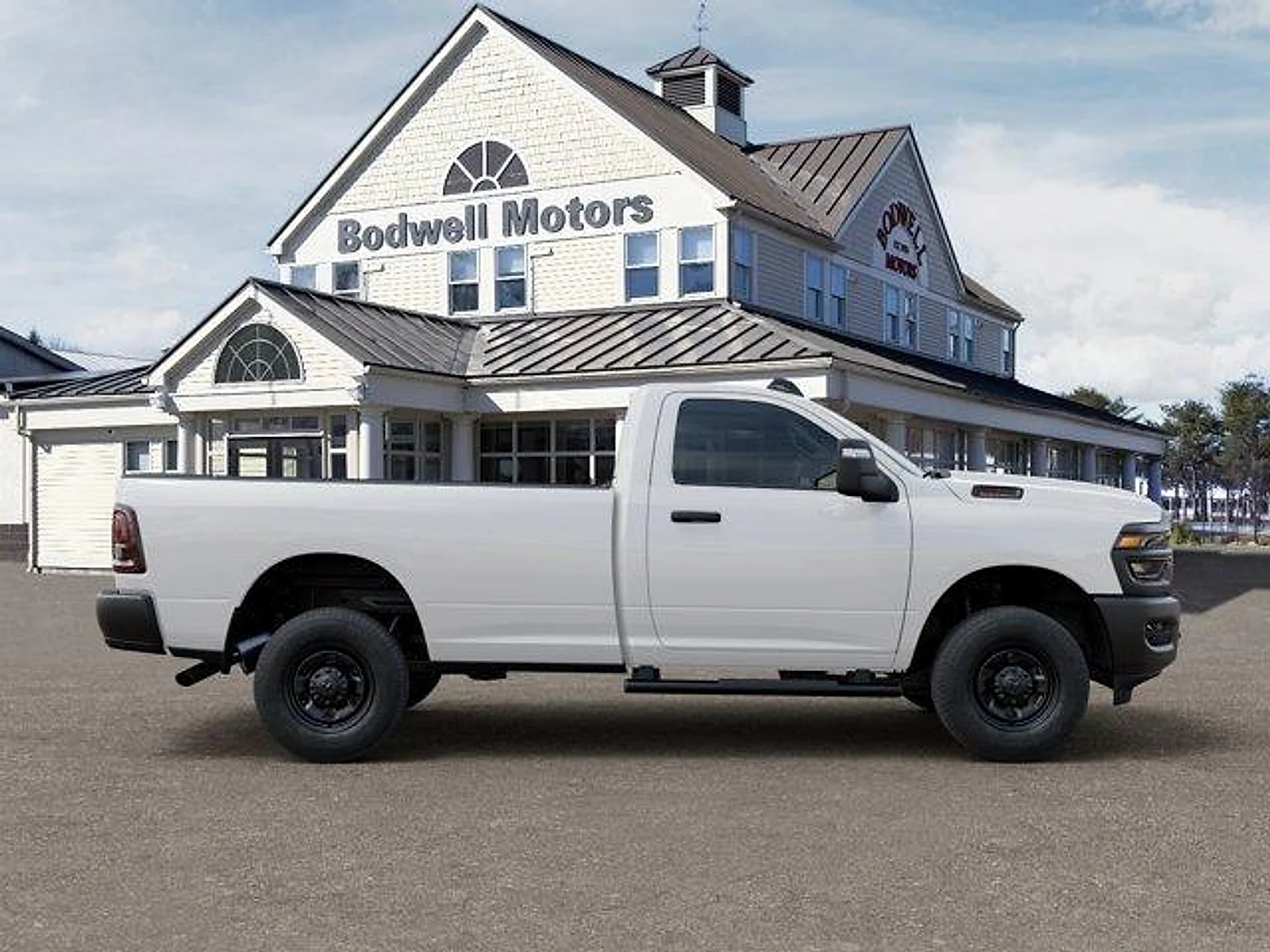 New 2026 Bright White Clear-Coat Exterior Paint RAM Tradesman Regular Cab 4x4 8