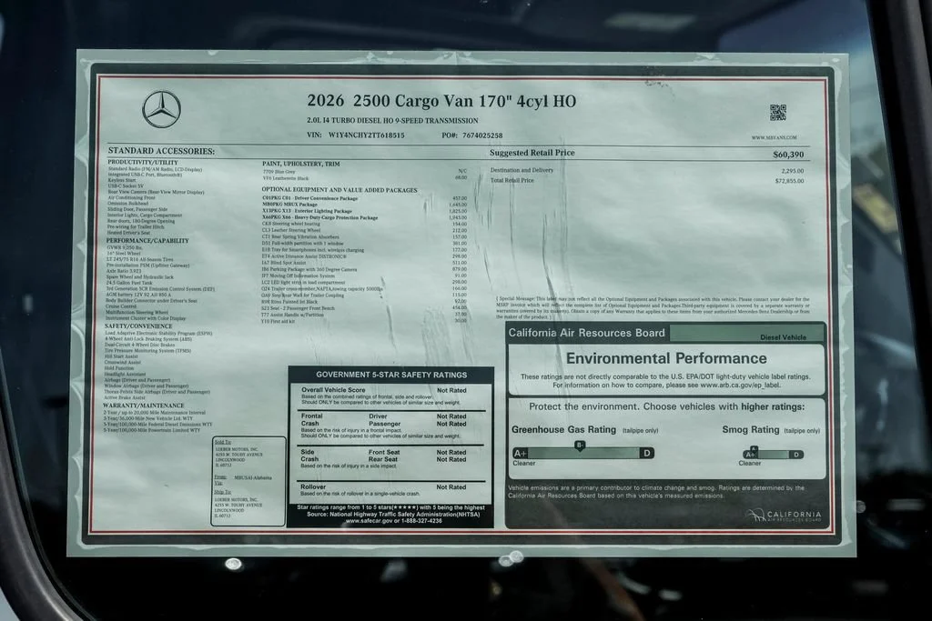 New 2026 Blue Gray Mercedes-Benz Cargo 170 WB image 53