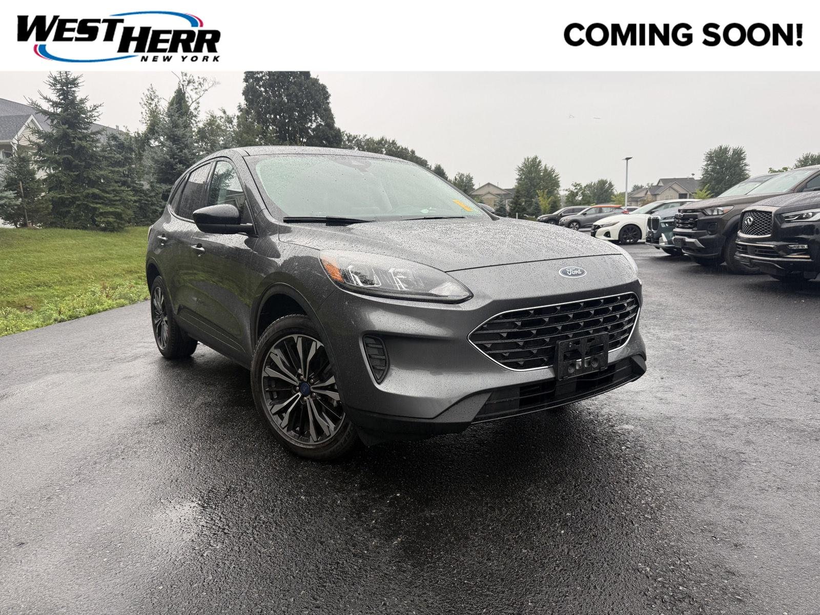 Used 2022 Carbonized Gray Ford SE image 1
