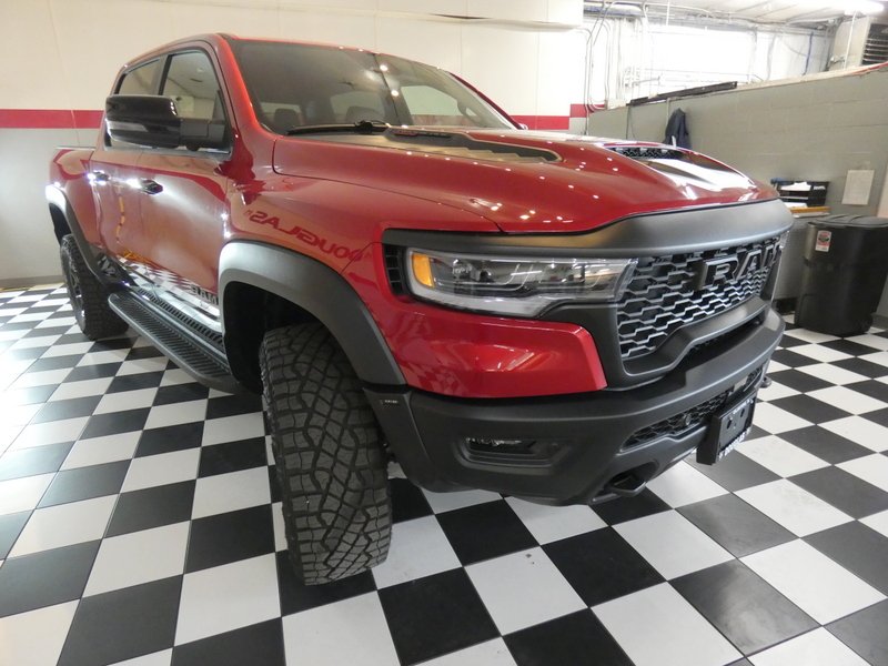 New 2026 Molten Red Pearl-Coat Exterior Paint RAM RHO 4x4 Crew Cab 5