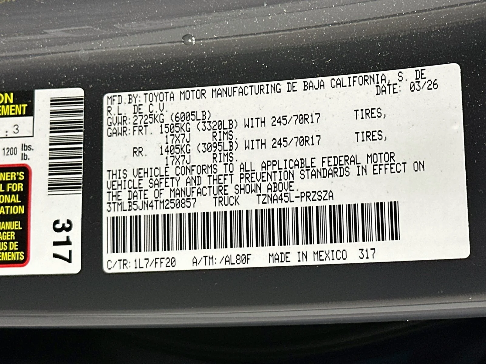 Certified Used 2026 Gray Toyota SR5 image 31