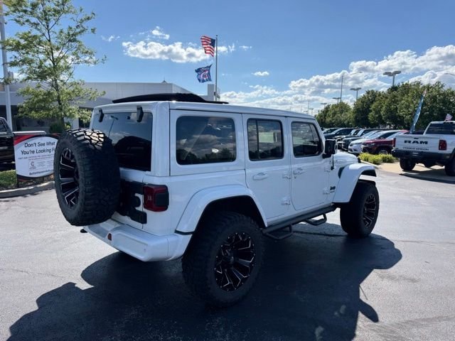 Certified Used 2021 Bright White Clearcoat Jeep Unlimited Sahara High Altitude image 4