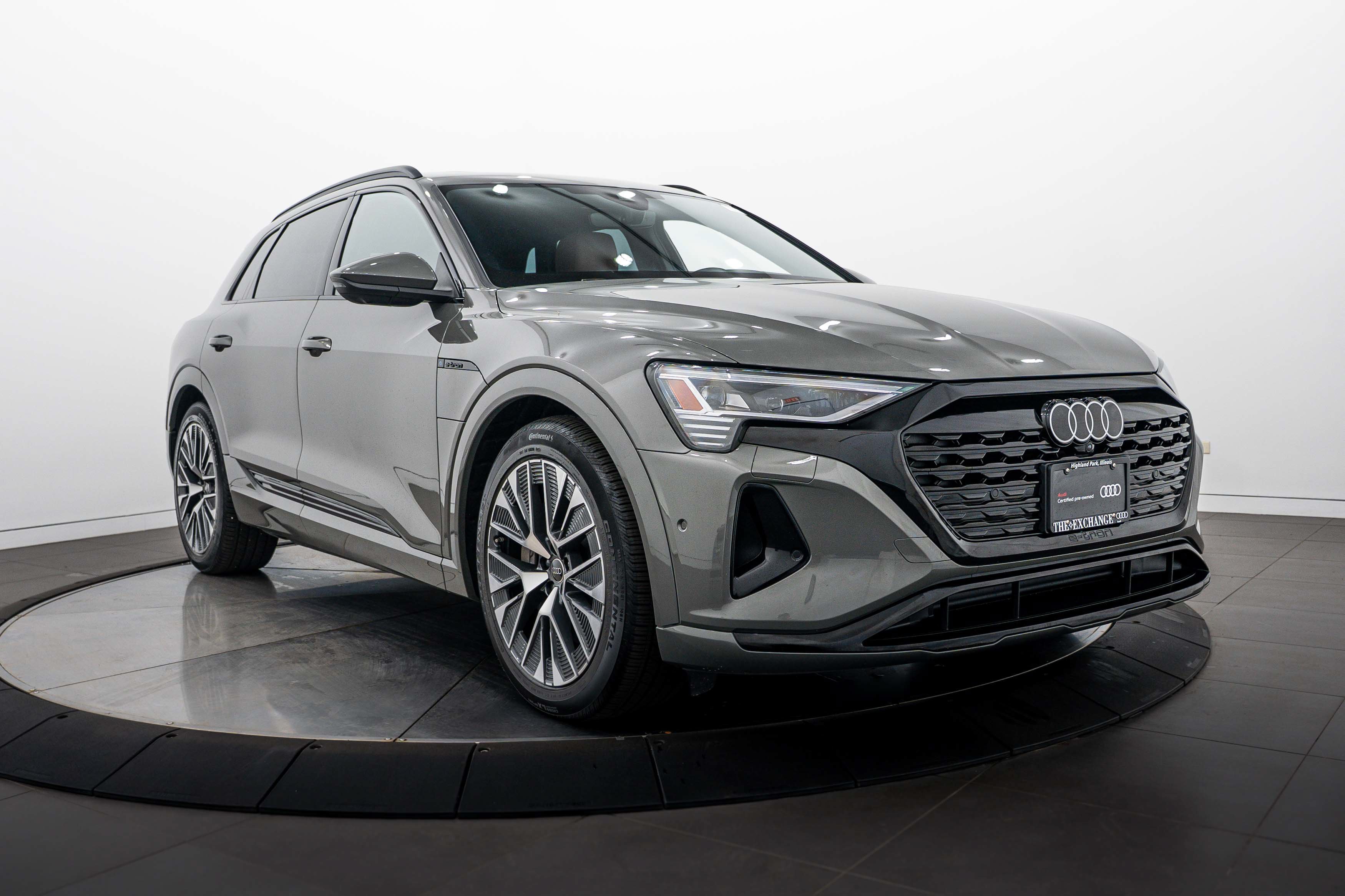Certified 2024 Audi Q8 e-tron Prestige with VIN WA16AAGE0RB027158 for sale in Highland Park, IL