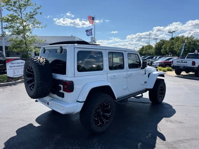 Certified Used 2021 Bright White Clearcoat Jeep Unlimited Sahara High Altitude image 4