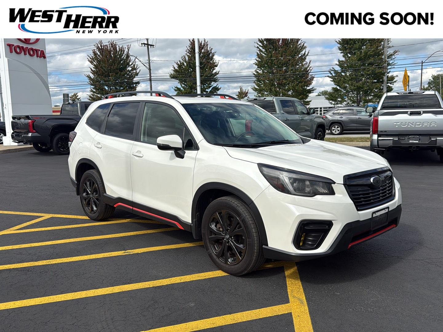 Used 2020 Crystal White Pearl Subaru Sport image 1