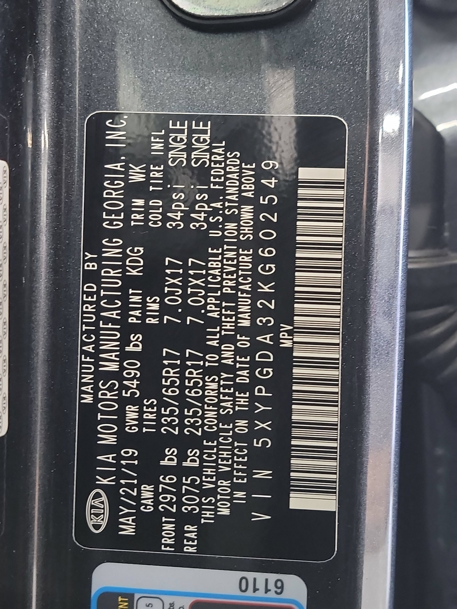 Used 2019 Gravity Grey Kia LX image 31