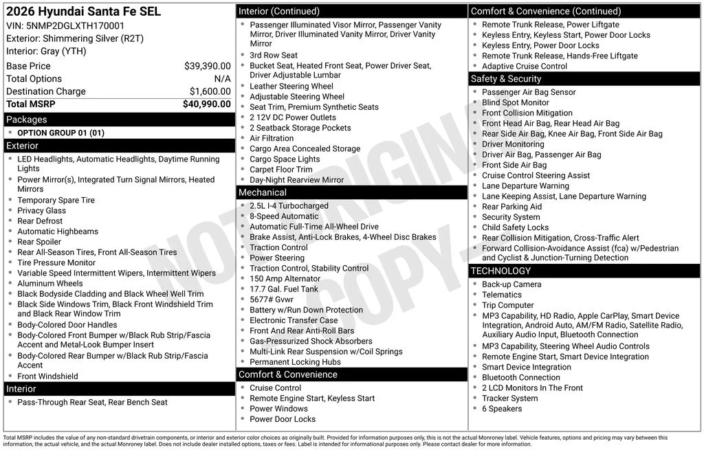 Used 2026 Silver Hyundai SEL image 9
