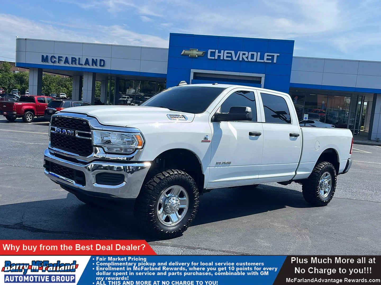 Used 2022 Bright White Clearcoat Ram Tradesman image 1