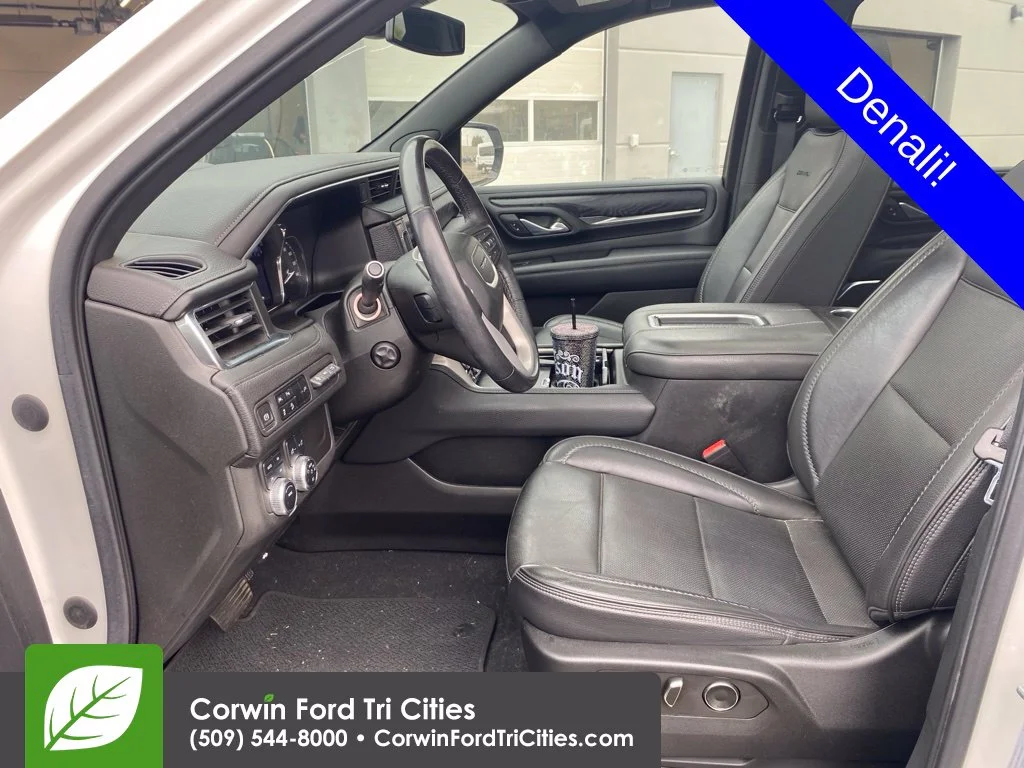 Used 2021 White Frost Tri-Coat GMC Denali image 2