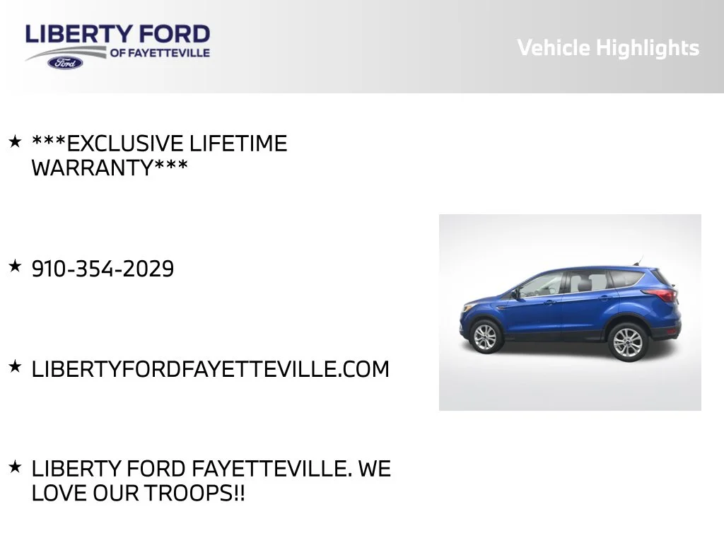 Certified Used 2019 Lightning Blue Ford SE image 5