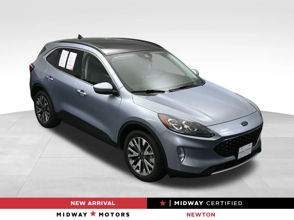 Certified Used 2022 Blue Ford Titanium image 1