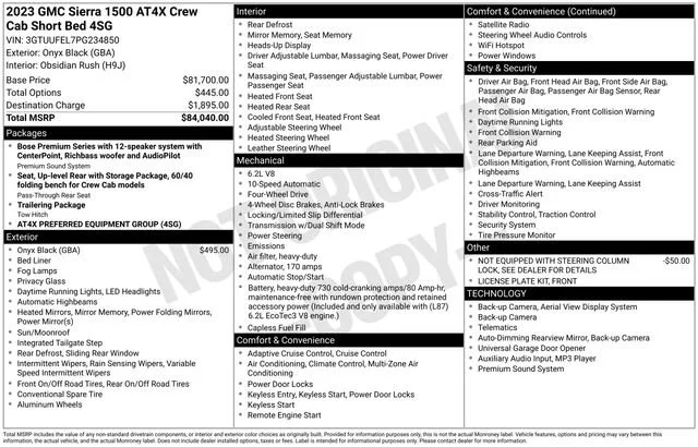 Used 2023 Onyx Black GMC AT4X image 5