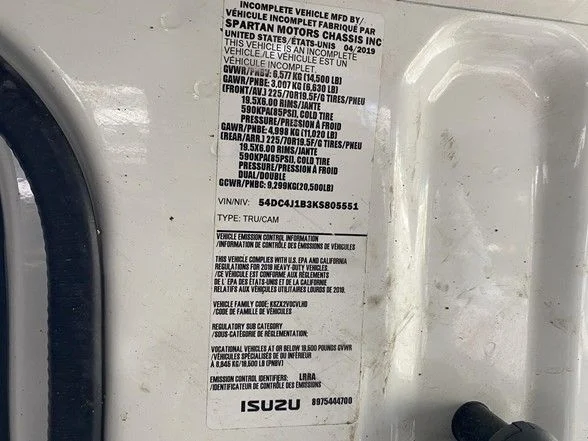 Used 2019 White Isuzu Dump Truck image 76