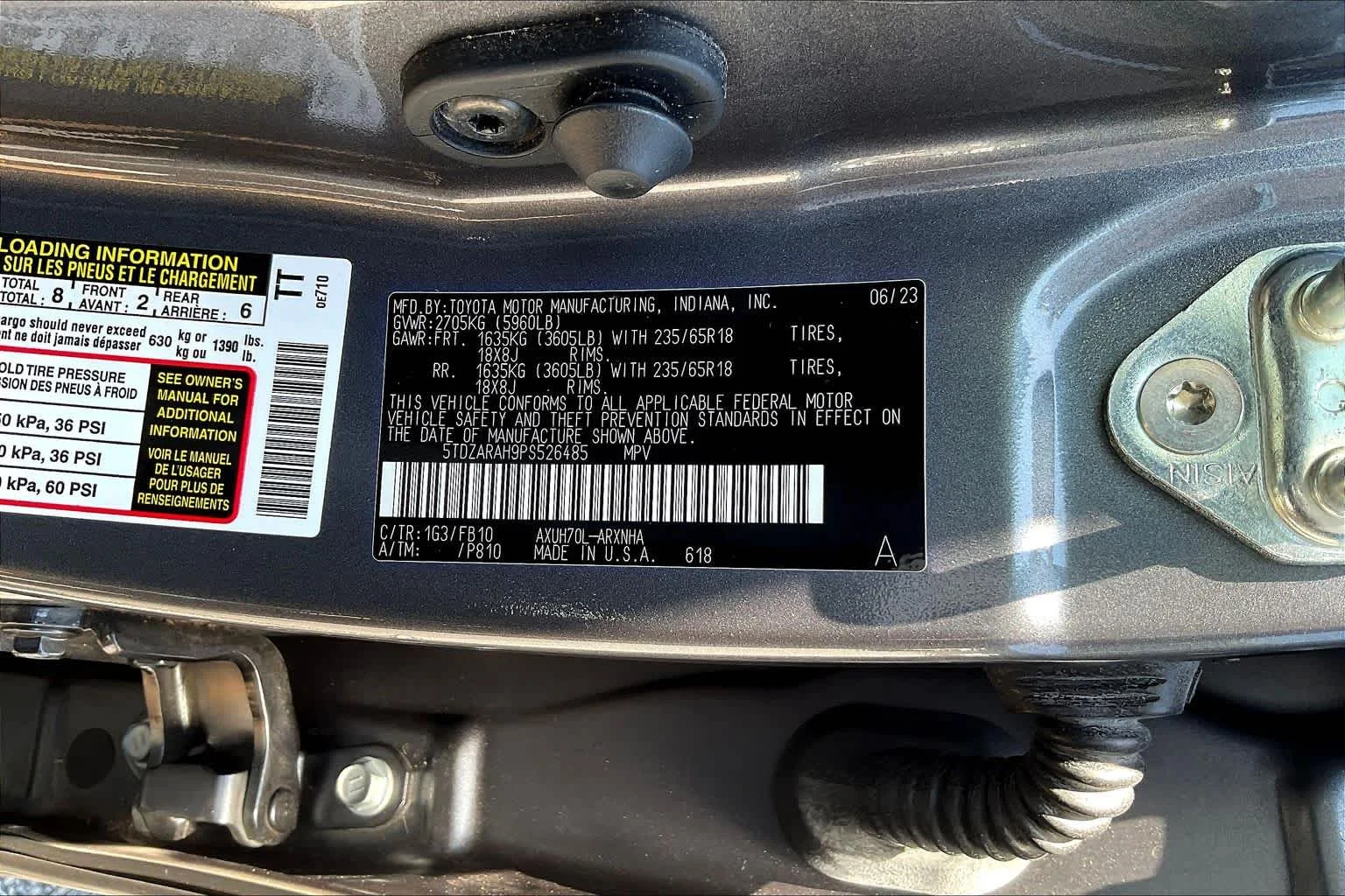Used 2023 Magnetic Gray Metallic Toyota Hybrid LE image 33