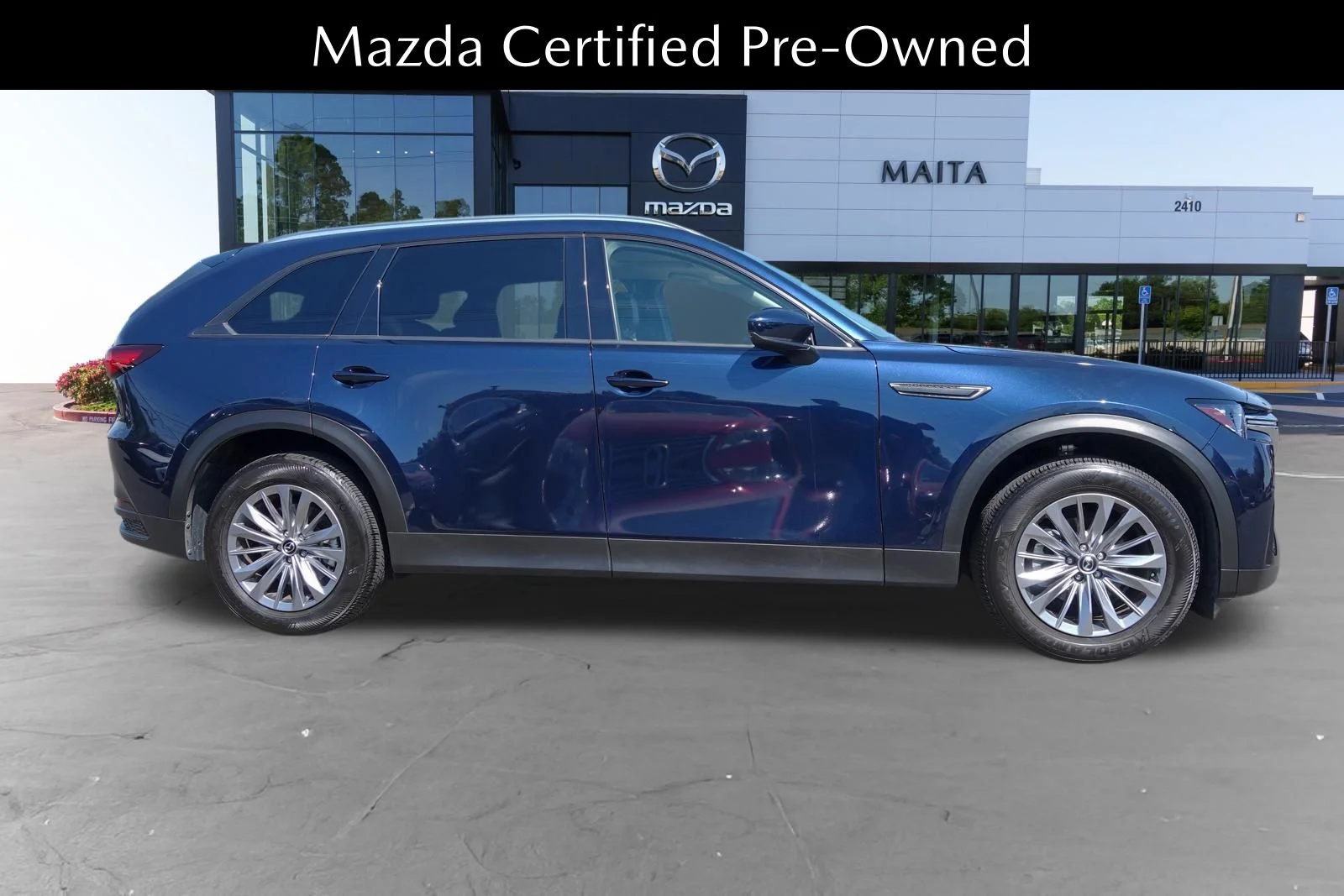 Certified Used 2024 Deep Crystal Blue Mica Mazda 3.3 Turbo Preferred Plus image 2