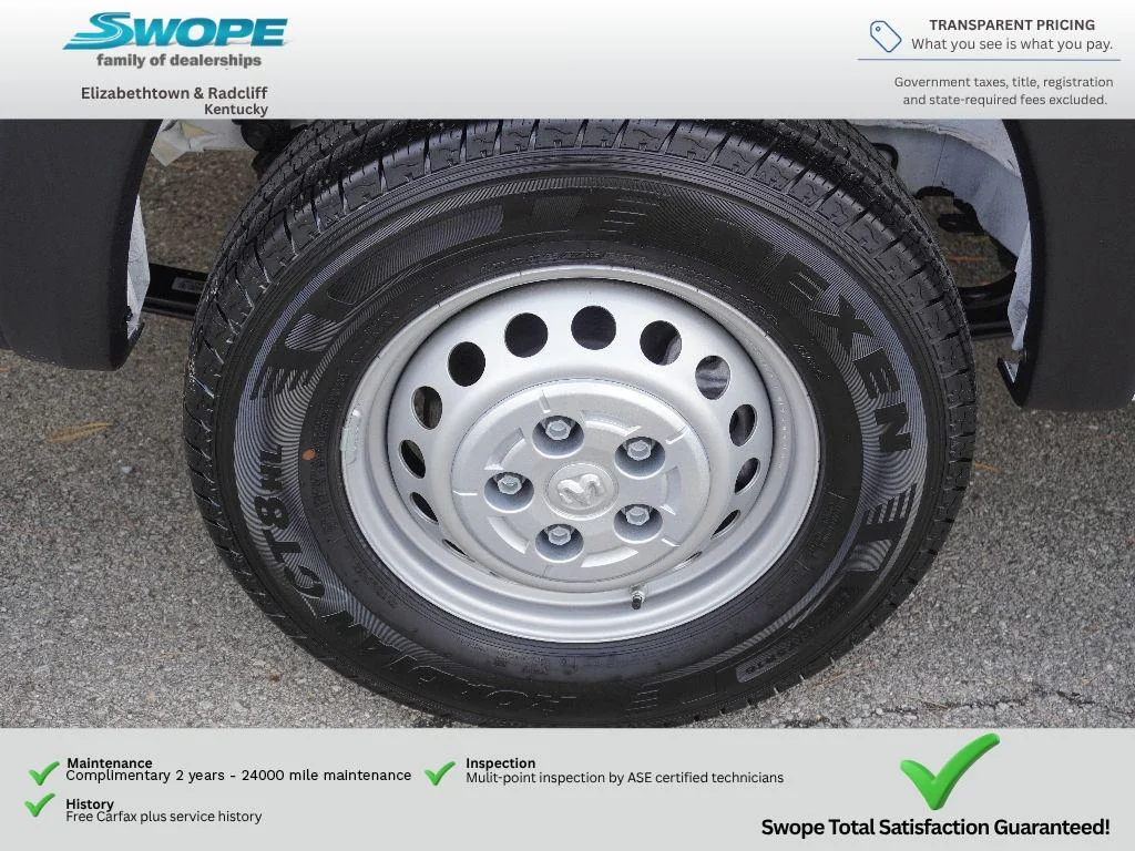 New 2025 Bright White Clearcoat RAM Tradesman image 22