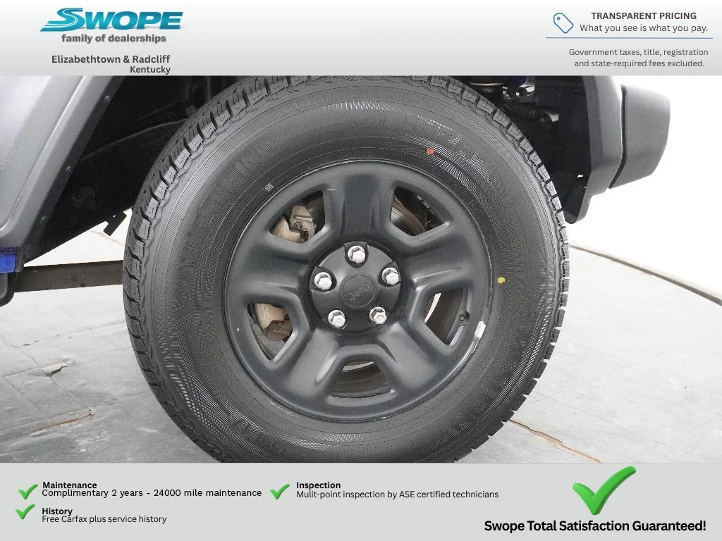 Used 2018 Ocean Blue Metallic Clearcoat Jeep Sport image 26