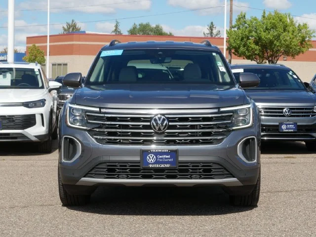 Certified 2025 Volkswagen Atlas SE w/Tech with VIN 1V2HR2CA1SC552700 for sale in Inver Grove Heights, Minnesota
