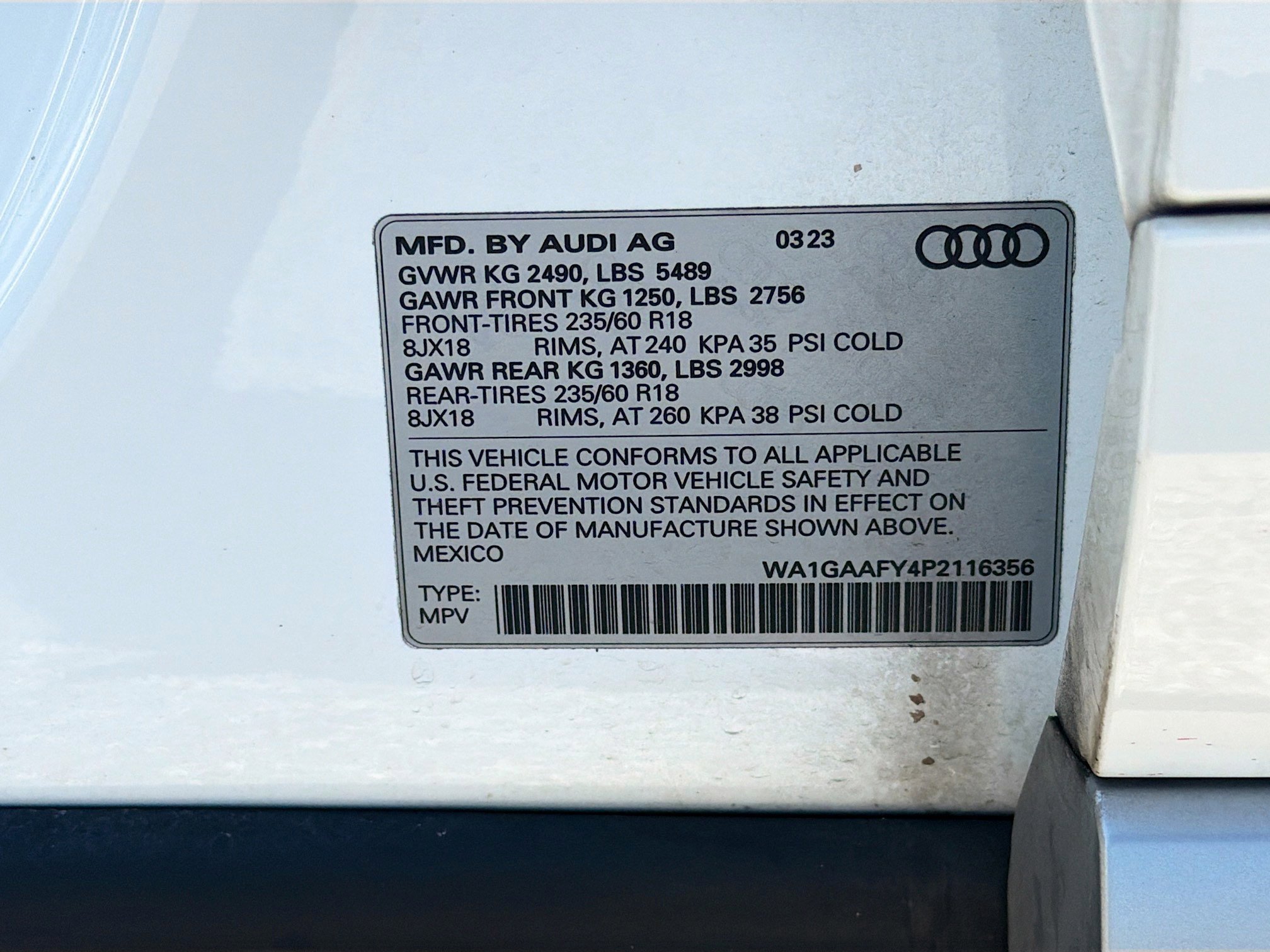 Used 2023 Ibis White Audi S line Premium image 43