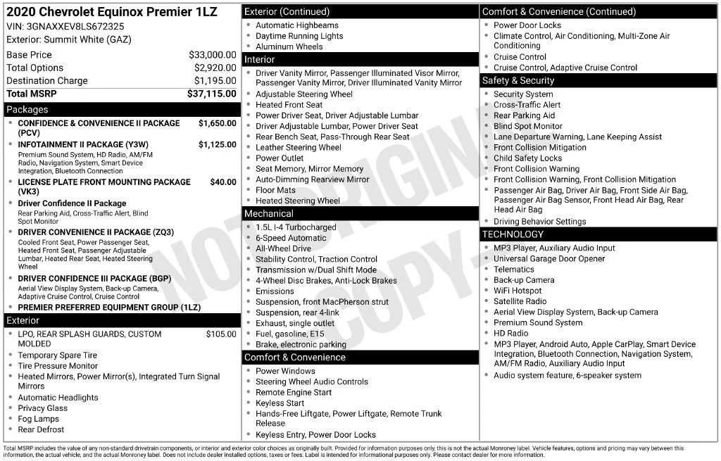 Used 2020 White Chevrolet Premier image 6