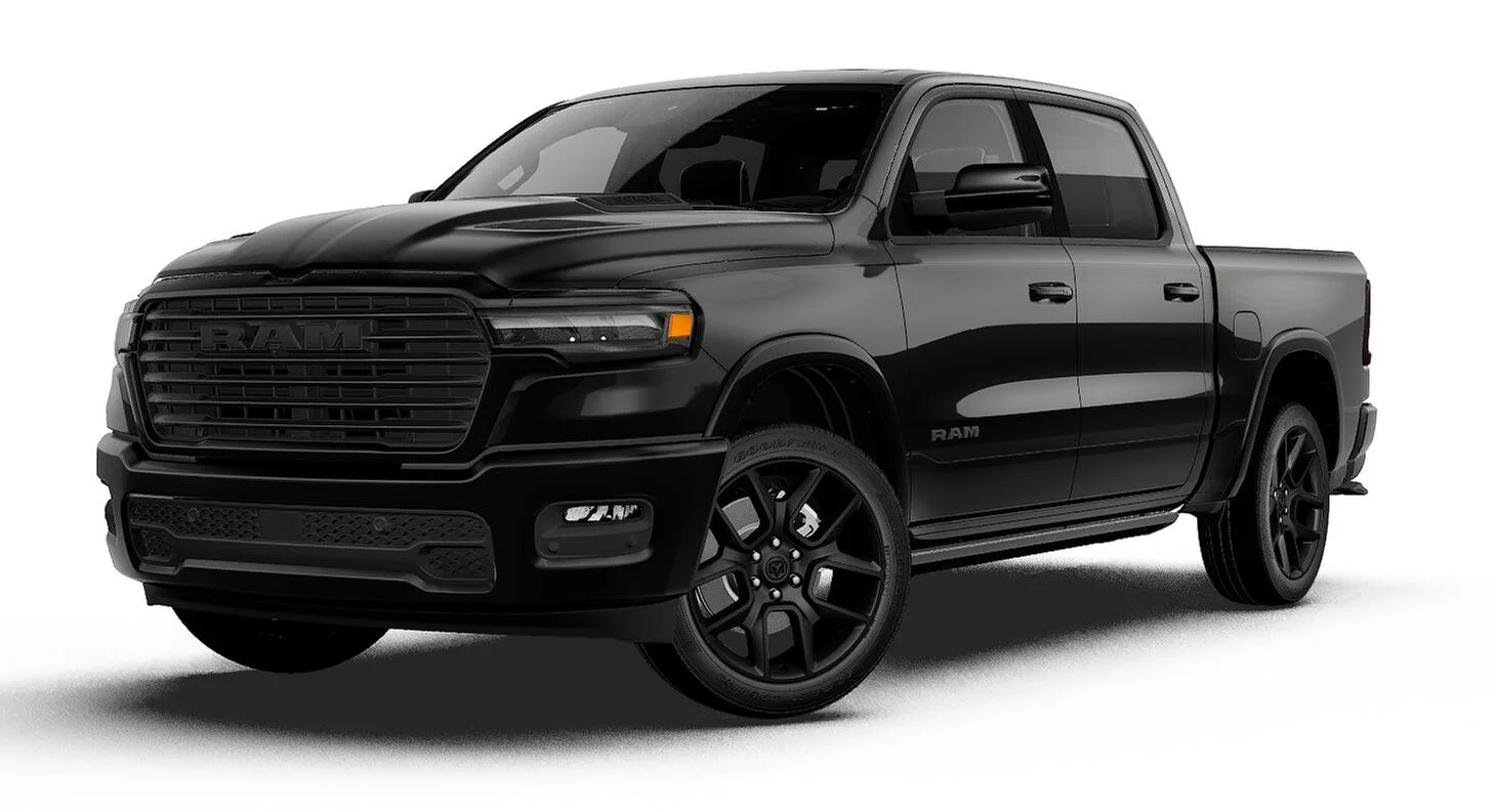 New 2027 Diamond Black Crystal Pearl-Coat Exterior Paint RAM LARAMIE image 13