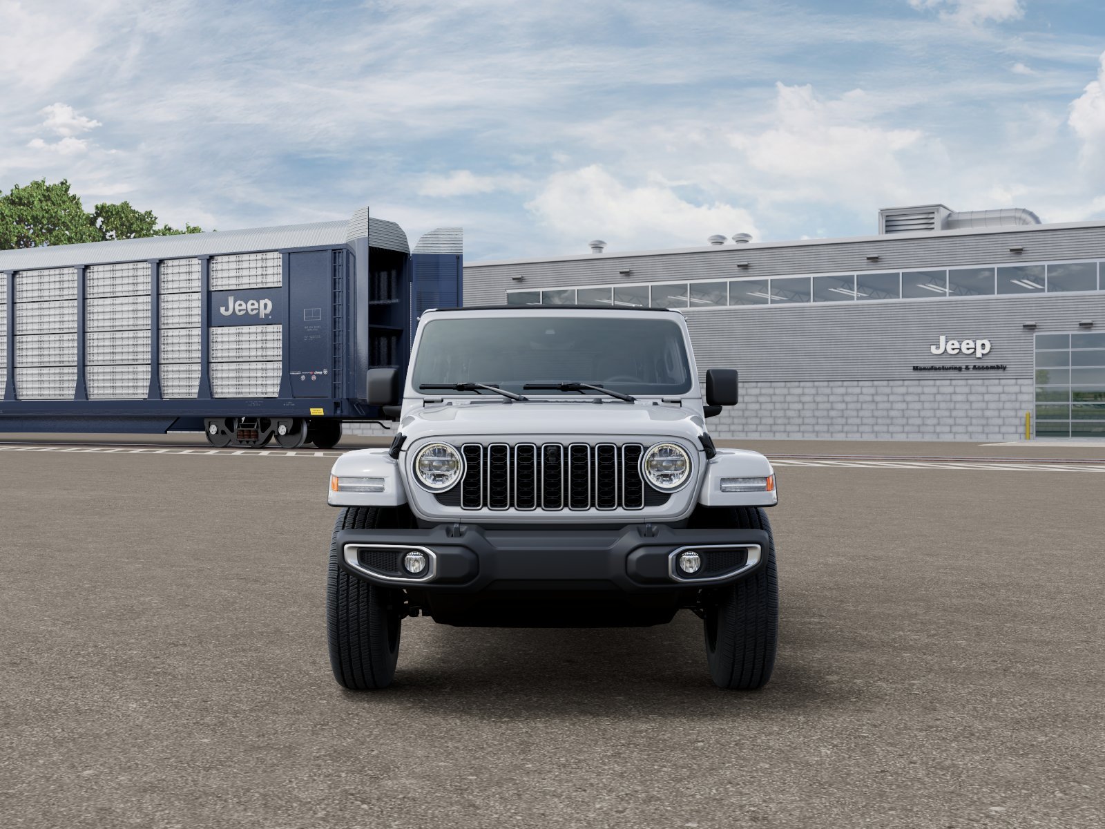 New 2026 Bright White Clear-Coat Exterior Paint Jeep Sahara image 6