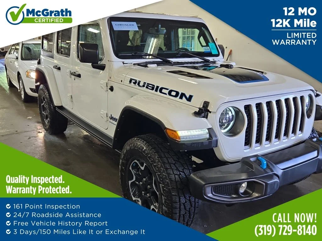 Used 2023 White Jeep Rubicon 4xe image 1