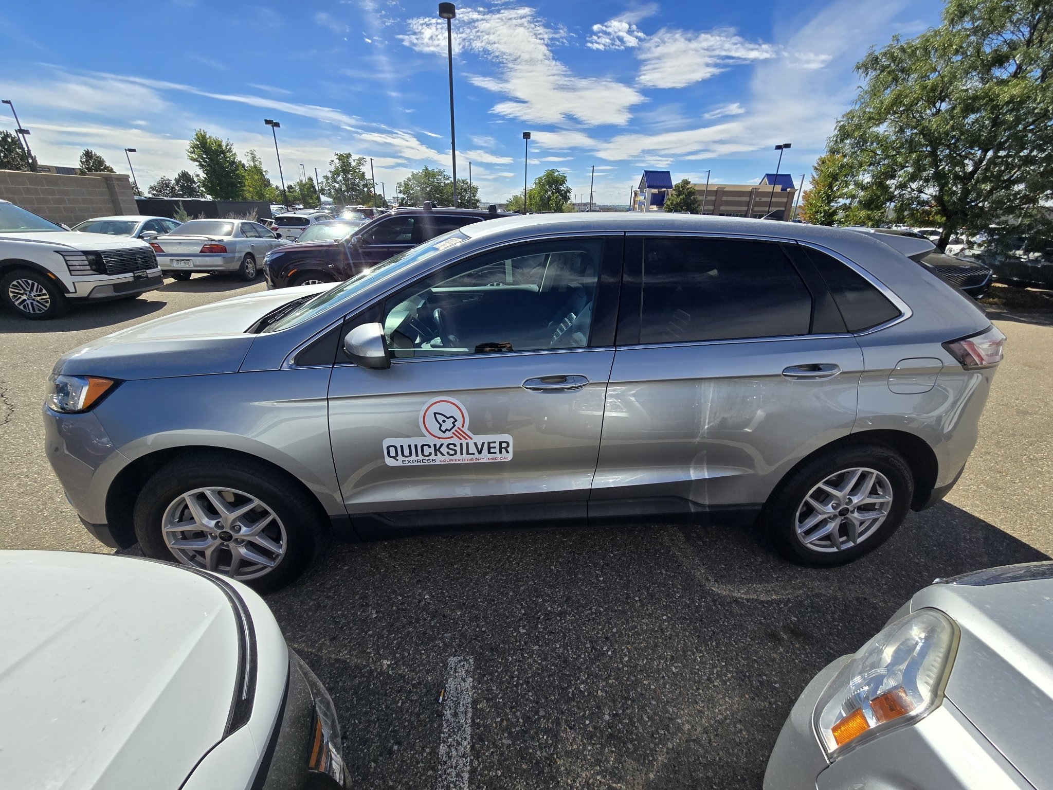 Used 2024 Iconic Silver Metallic Ford SEL image 2