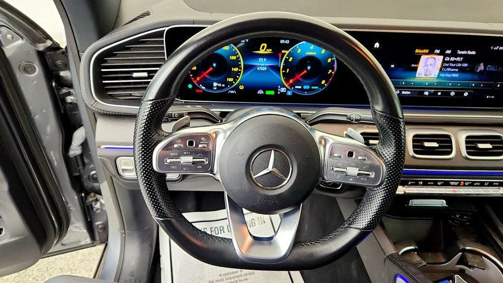 Used 2022 Selenite Grey Metallic Mercedes-Benz GLS 450 4MATIC SUV w/ AMG® Line, 23