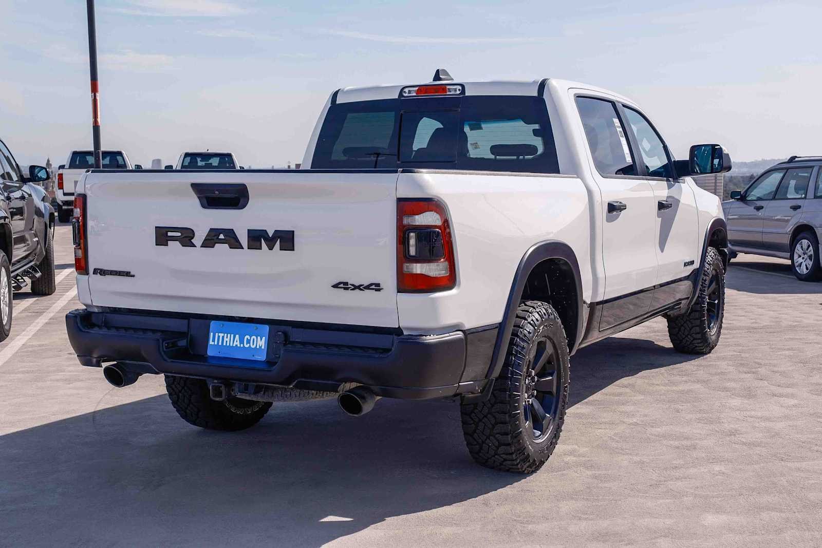 Used 2024 Bright White Clearcoat Ram Rebel image 4