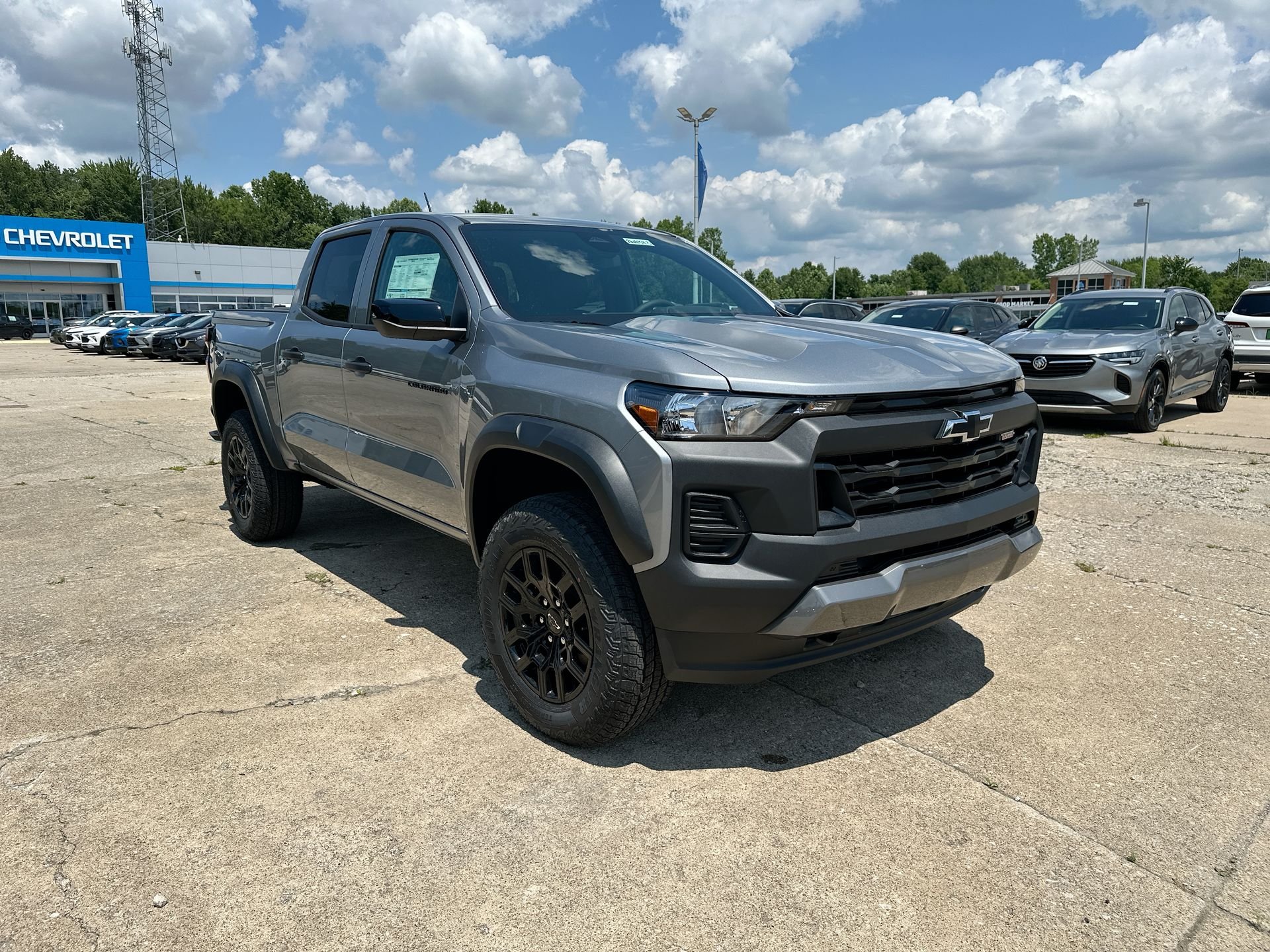 2026 Chevrolet Colorado Trail Boss Gray at Spitzer Autoworld Chevy Buick GMC Cadillac