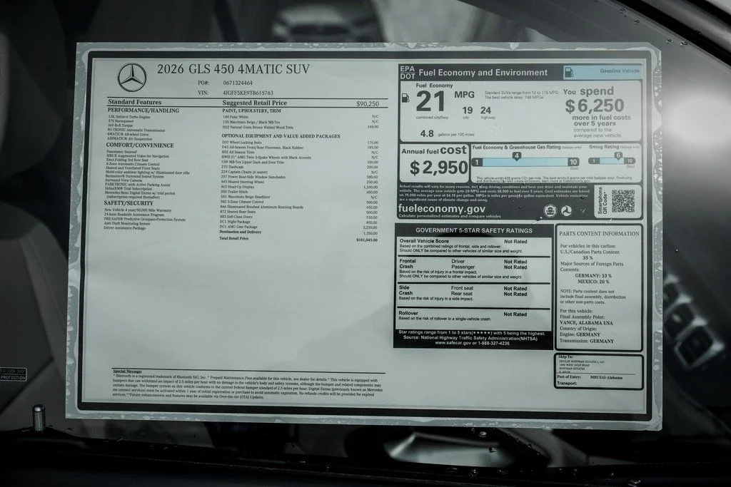 Certified Used 2026 Polar White Mercedes-Benz GLS 450 image 27