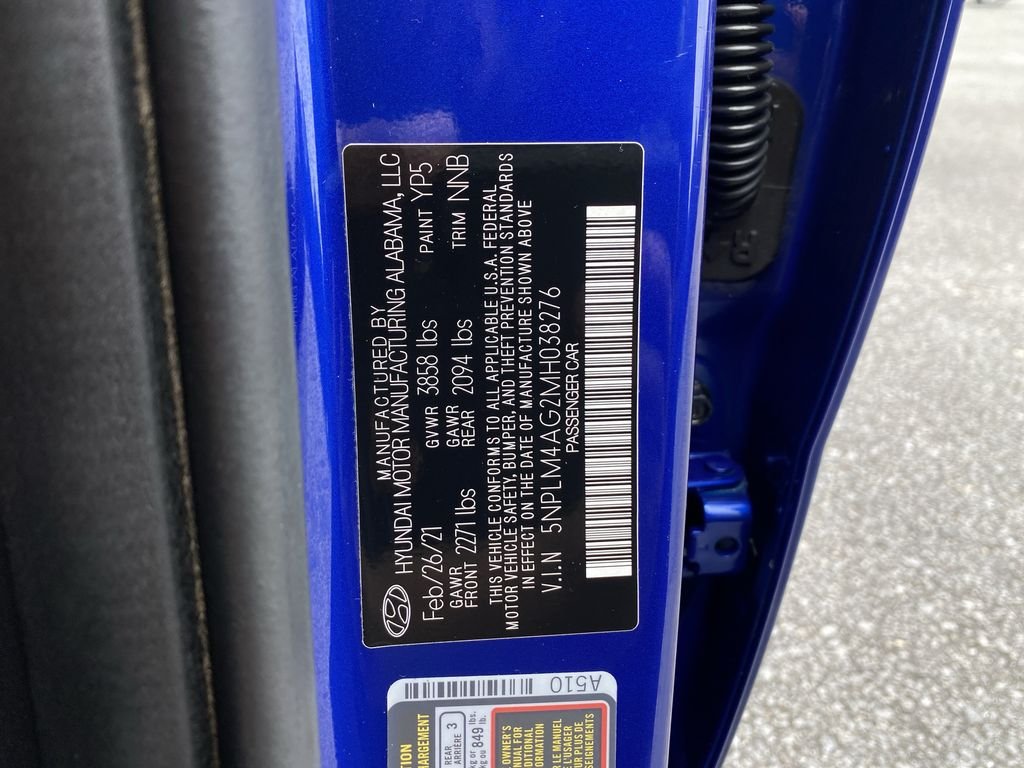 Used 2021 Intense Blue Hyundai SEL image 32