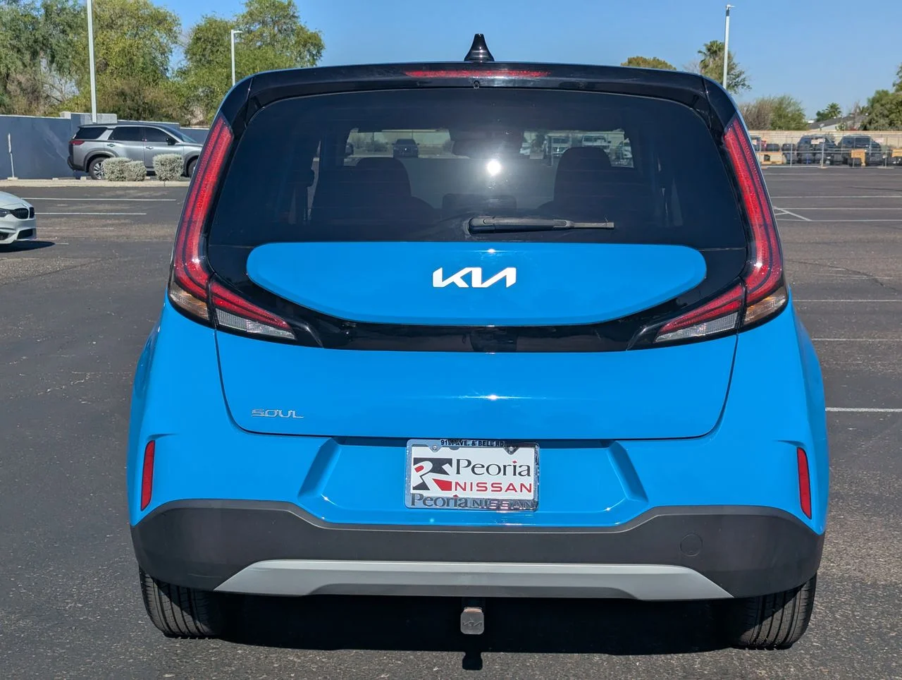 Used 2023 Surf Blue w Black Roof Kia S image 4