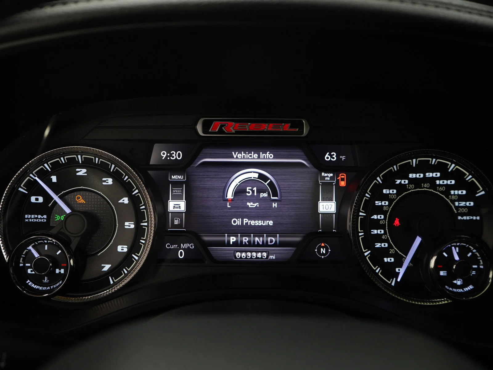 Used 2020 Diamond Black Crystal Pearlcoat Ram Rebel image 28