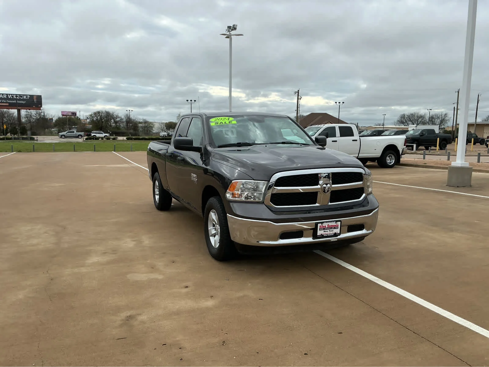 Used 2024 Granite Crystal Metallic Clearcoat Ram SLT image 4