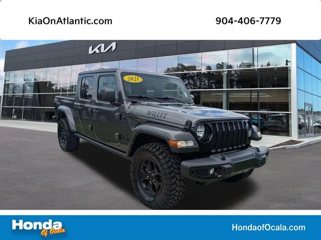 Used 2021 Crystal Metallic Jeep Willys image 1