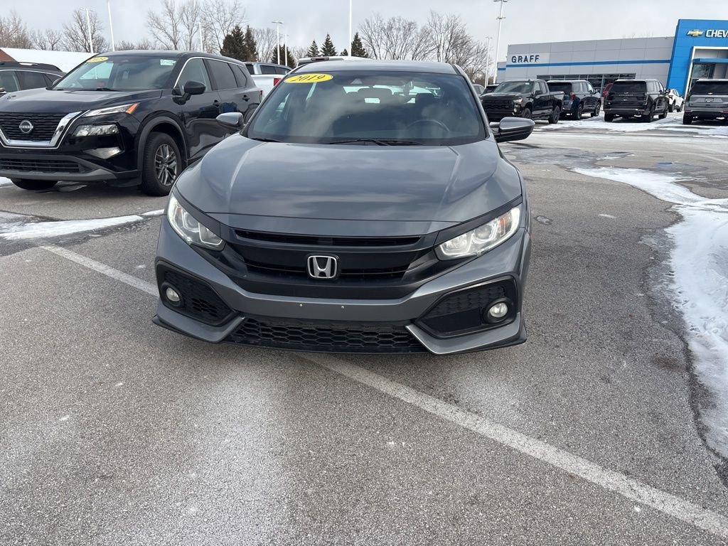 Used 2019 Honda Civic Hatchback Sport with VIN SHHFK7H44KU424904 for sale in Michigan City, IN