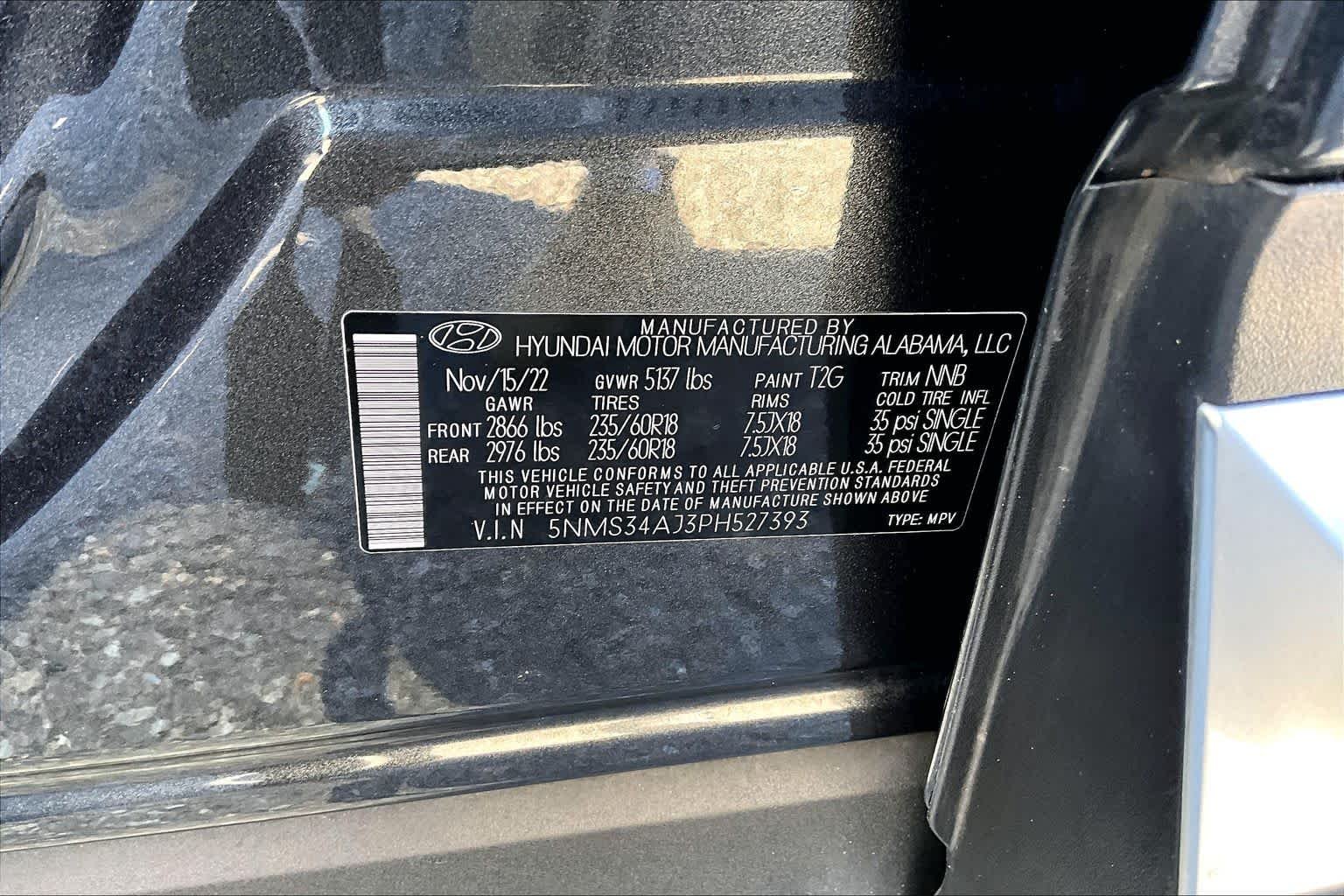 Used 2023 Portofino Gray Hyundai SEL image 33