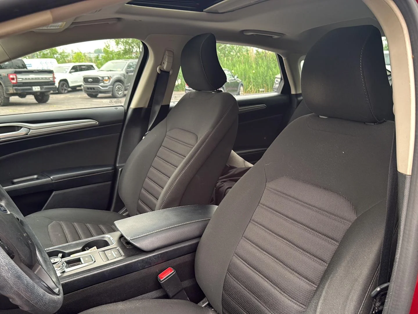 Used 2019 Ruby Red Metallic Tinted Clearcoat Ford SE image 2