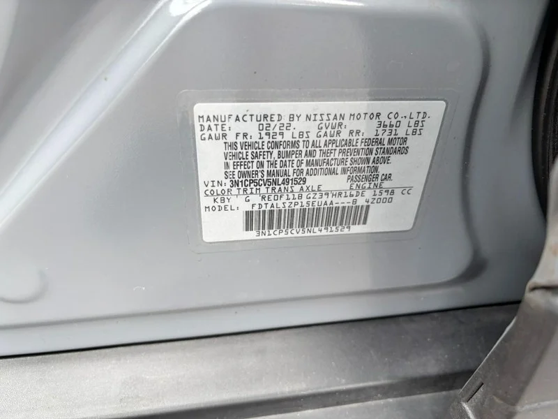 Used 2022 Boulder Gray Pearl Nissan SV image 18