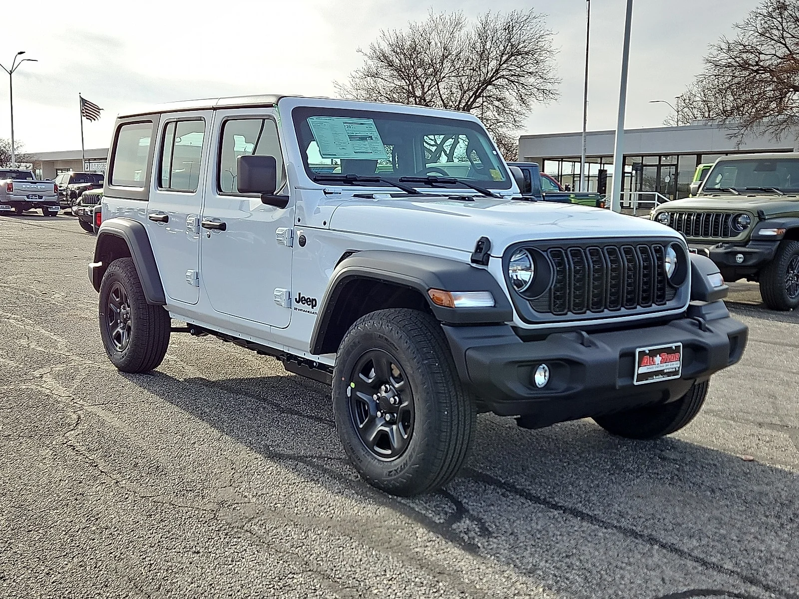 New 2026 Bright White Jeep 4-DOOR SPORT image 4