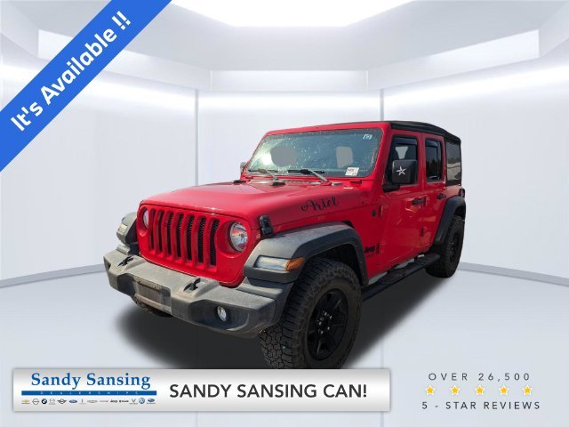 Used 2022 Red Jeep Unlimited Sport S image 1