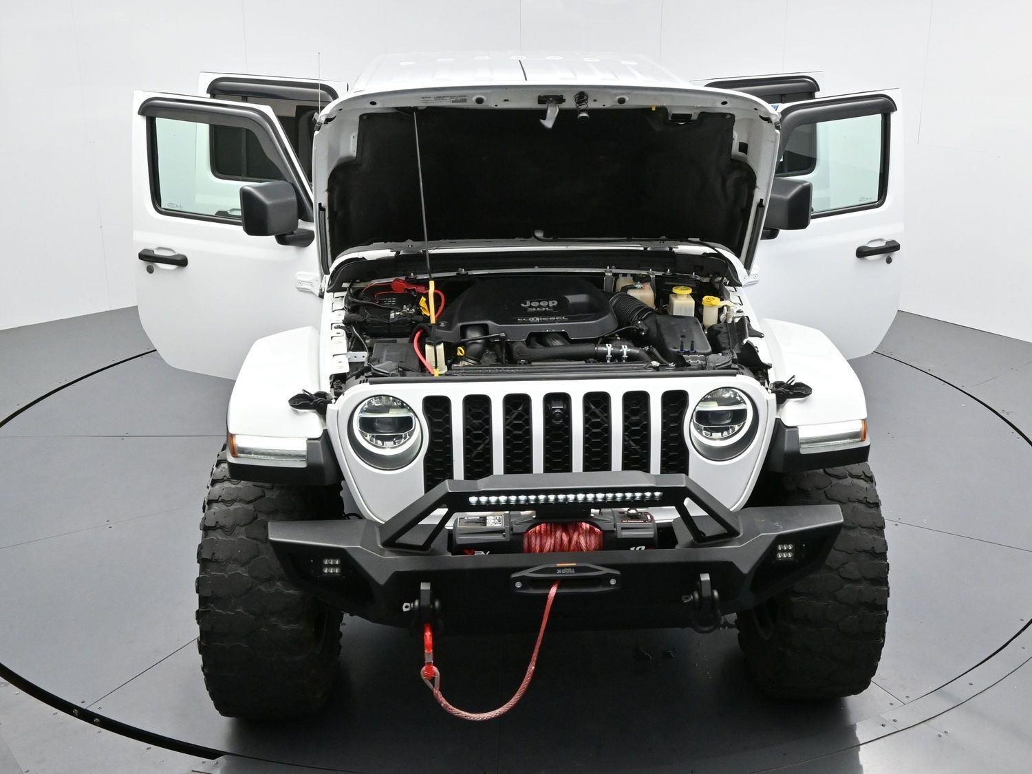 Used 2021 Bright White Clearcoat Jeep Rubicon image 44