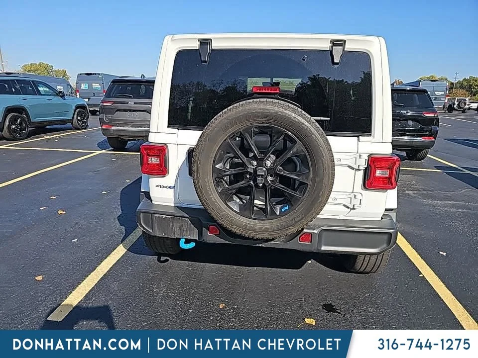Used 2023 White Jeep Sahara 4xe image 6