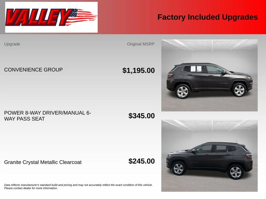 Certified Used 2021 Granite Crystal Clearcoat Metallic Jeep Latitude image 6
