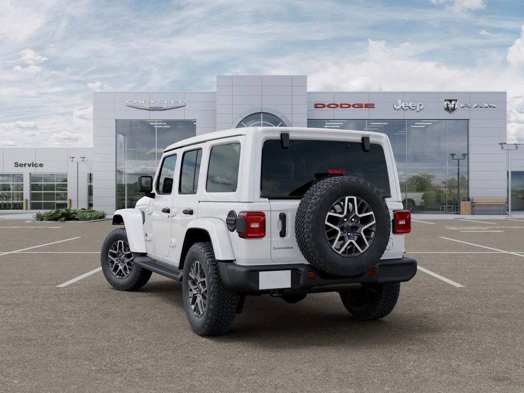 New 2026 Bright White Clear-Coat Exterior Paint Jeep Sahara image 3