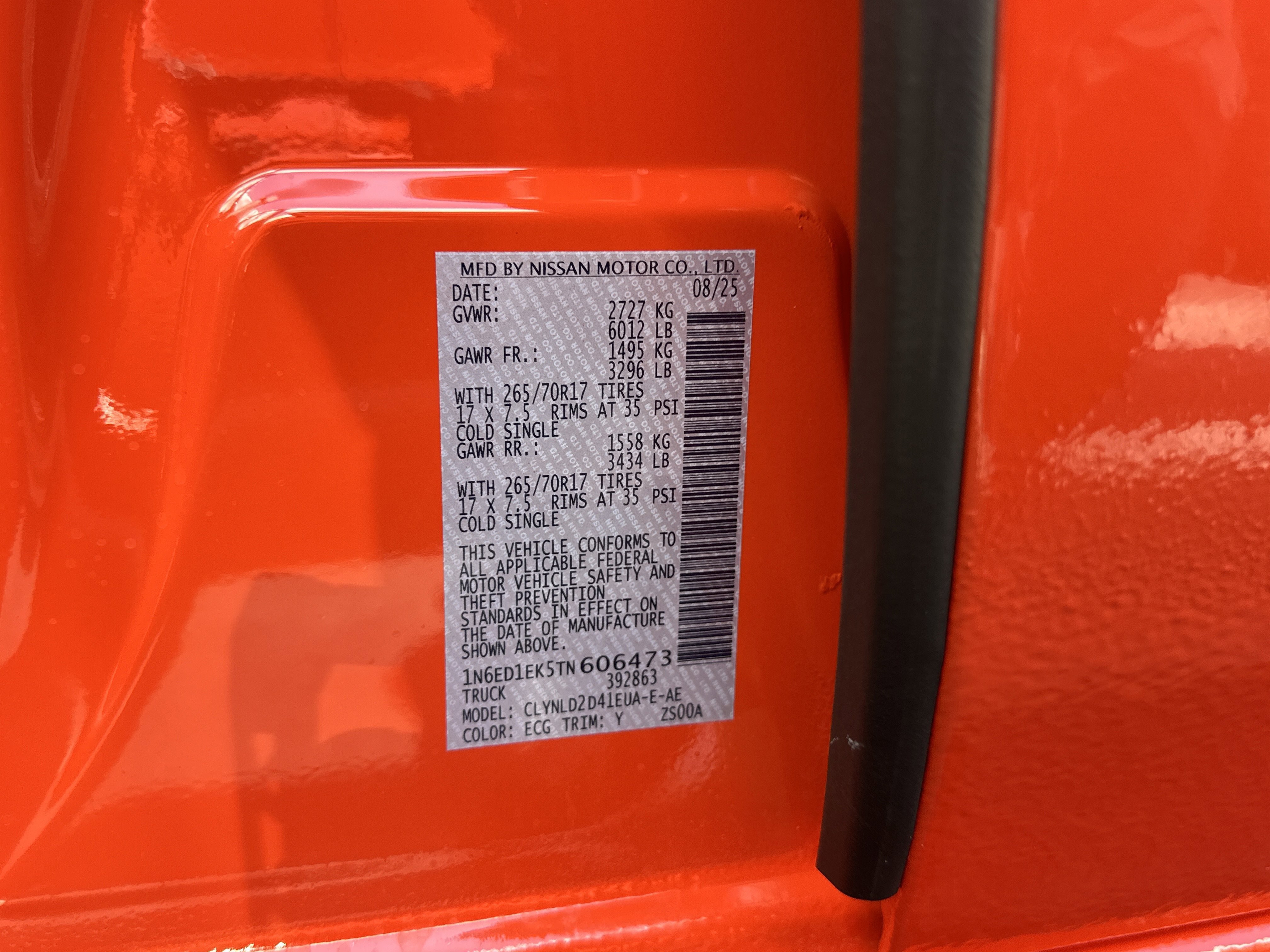 New 2026 Afterburn Orange Nissan Crew Cab PRO-4X® image 32